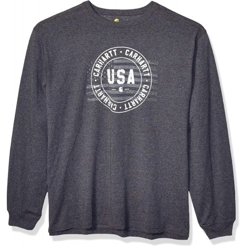  Carhartt Mens Lubbock USA Graphic Long Sleeve T Shirt (Regular and Big & Tall Sizes)