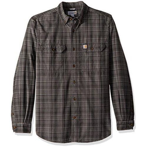  Carhartt Mens Fort Plaid Long Sleeve Shirt