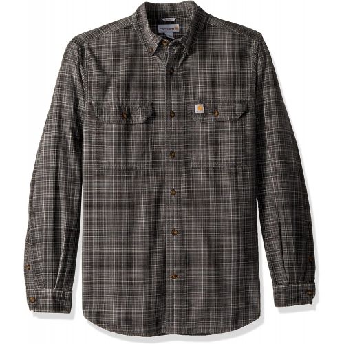  Carhartt Mens Fort Plaid Long Sleeve Shirt