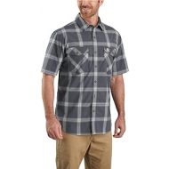 Carhartt Mens Relaxed Fit Short Sleeve Plaid Shirt