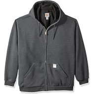 Carhartt Mens Big and Tall B&T RD Rutland Thermal Lined Hooded Zip Front Sweatshirt, Carbon Heather, 4X-Large