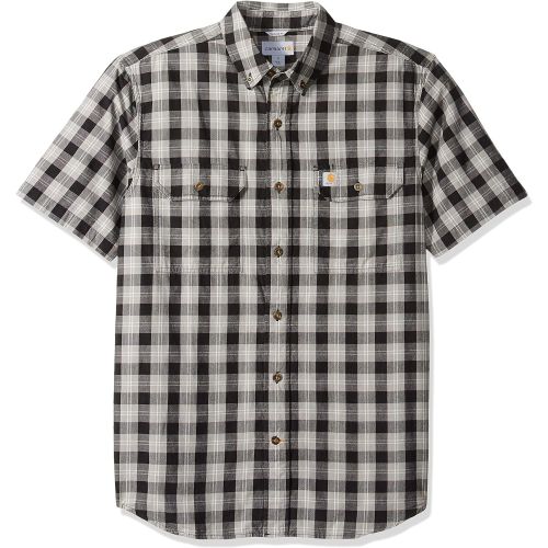  Carhartt Mens Fort Plaid Short Sleeve Shirt