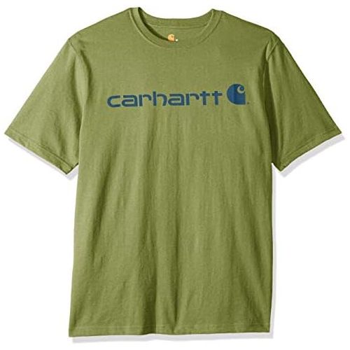  Carhartt Mens Signature Logo Short Sleeve Midweight Jersey T-Shirt K195