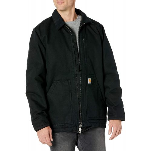  Carhartt mens Loose Fit Washed Duck Sherpa-lined Coat