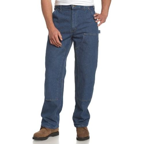  Carhartt Mens Logger Washed Denim Dungaree Pant