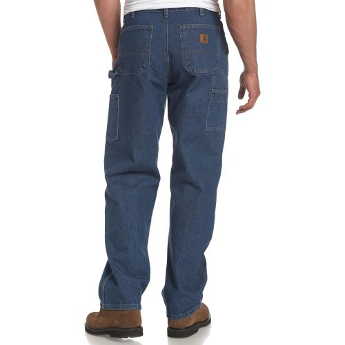  Carhartt Mens Logger Washed Denim Dungaree Pant