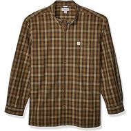 Carhartt Mens Essential Plaid Button Down Long Sleeve Shirt