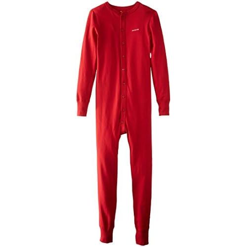  Carhartt Mens Force Classic Thermal Base Layer Union Suit, Red, Medium