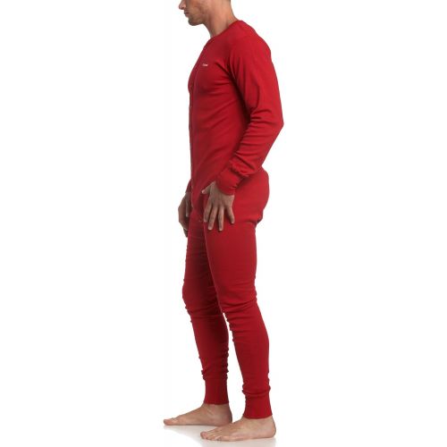  Carhartt Mens Force Classic Thermal Base Layer Union Suit, Red, Medium