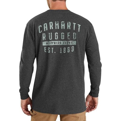  Carhartt Mens 104433 Heavyweight Rugged Workwear Long Sleeve T-Shirt