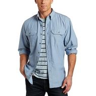 Carhartt Mens Big & Tall Fort Long Sleeve Shirt Lightweight Chambray Button Front Relaxed Fit S202