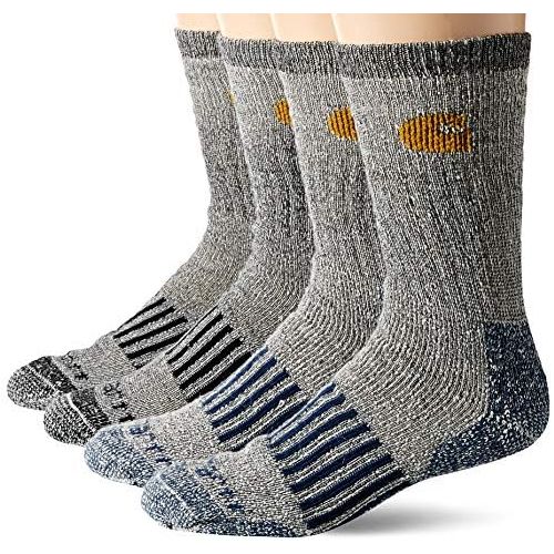  Carhartt Mens 4 Pack Thermal Wool Blend Boot Sock