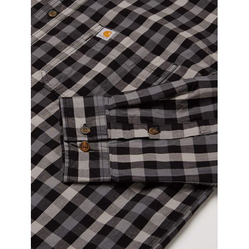  Carhartt Mens Tall Size Big & Tall M Essential Plaid Button Down Long Sleeve Shirt