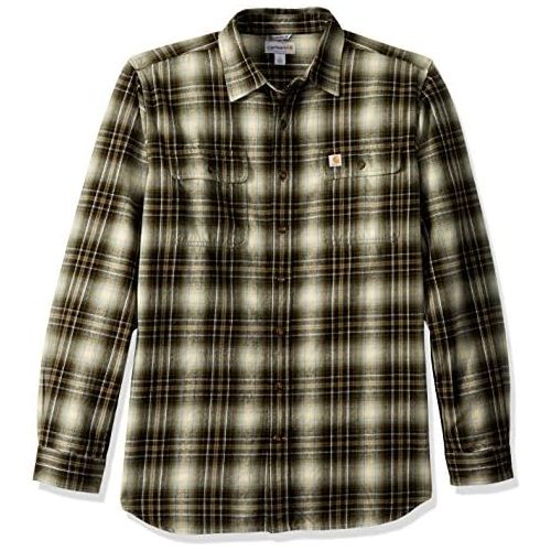  Carhartt Mens Big & Tall Hubbard Plaid Flannel Shirt