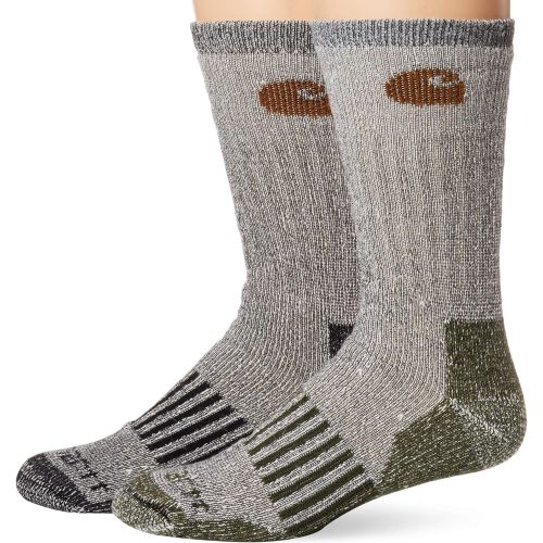  Carhartt Mens A118-4 Cold Weather Wool Blend Crew Socks (Pack of 4)