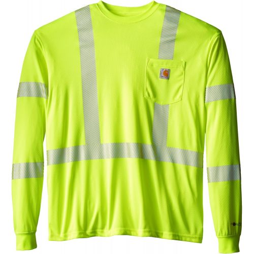  Carhartt Mens Big & Tall High Visibility Force Long Sleeve Class 3 Tee