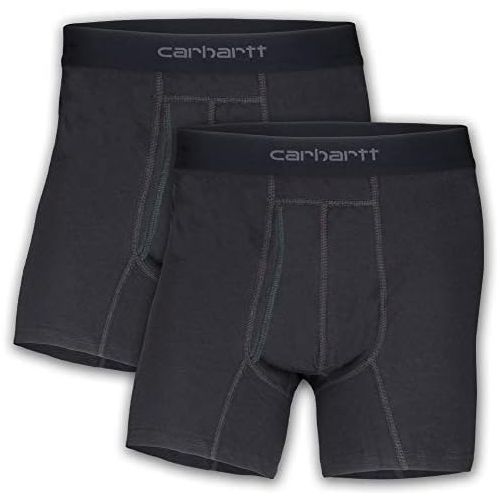  Carhartt Mens 5 Inseam Cotton Polyester 2 Pack Boxer Brief