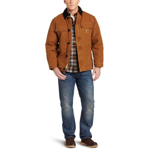  Carhartt Mens Arctic Quilt Lined Sandstone Traditional Coat C26