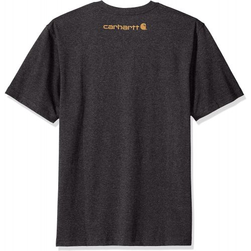  Carhartt Mens Signature Logo Short-Sleeve Midweight Jersey T-Shirt K195