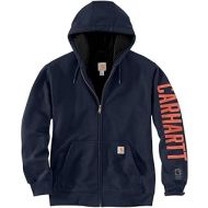 Carhartt Mens Rain Defender Original Fit Fleece Lined Logo Graphic Sweatshirt