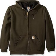 Carhartt Mens Rain Defender Rutland Thermal Lined Hooded Zip Sweatshirt, peat