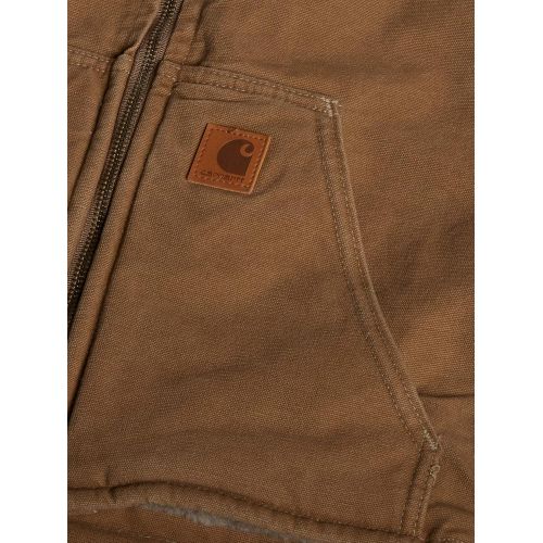  Carhartt Mens Sherpa Lined Sandstone Rugged Vest V26