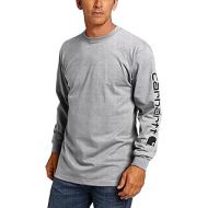 Carhartt Mens Big & Tall Signature-Sleeve Logo Long-Sleeve T-Shirt