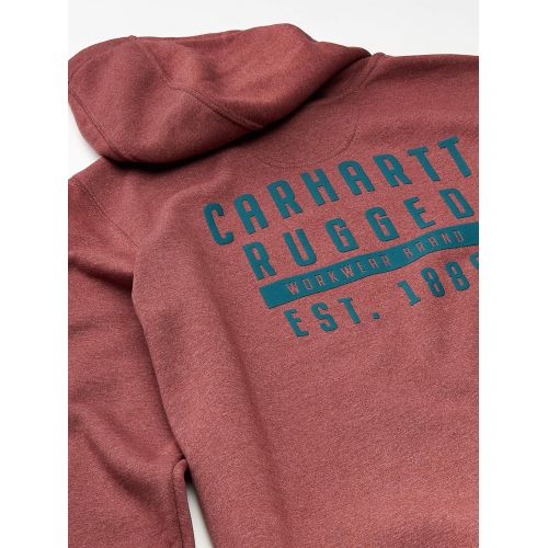  Carhartt Mens Original Fit Midweight Hooded Rugged Workwear Graphic Sweatshirt