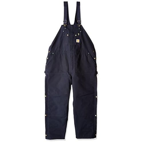  Carhartt Mens Quilt Lined Zip To Thigh Bib Overalls R41