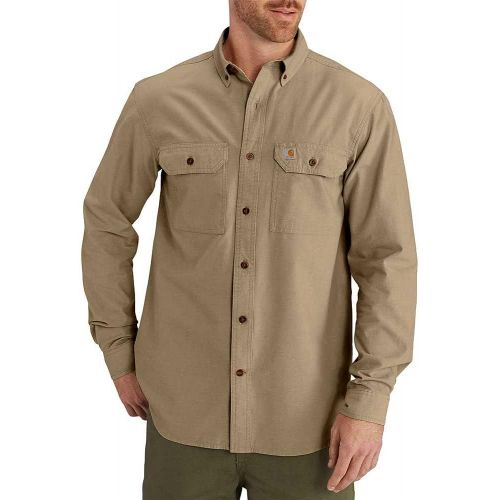  Carhartt Mens Fort Lightweight Chambray Button Front Relaxed Fit LS Shirt S202