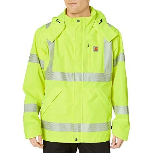  Carhartt Mens High Visibility Class 3 Waterproof Jacket