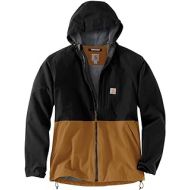 Carhartt Mens Storm Defender Midweight Hooded Jacket, Black Brown, X-Large