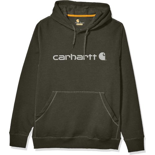  Carhartt Mens Force Delmont Signature Graphic Hooded Sweatshirt