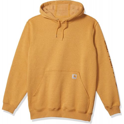  Carhartt Mens Midweight Sleeve Logo Hooded Sweatshirt (Regular and Big & Tall Sizes)