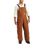 Carhartt Mens Quilt Lined Zip To Waist Bib Overalls R38