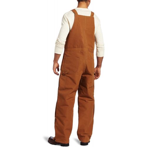  Carhartt Mens Quilt Lined Zip To Waist Bib Overalls R38