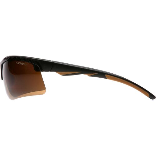  Carhartt Rockwood Safety Glasses, Sandstone Bronze Anti-Fog, Retail Packaging