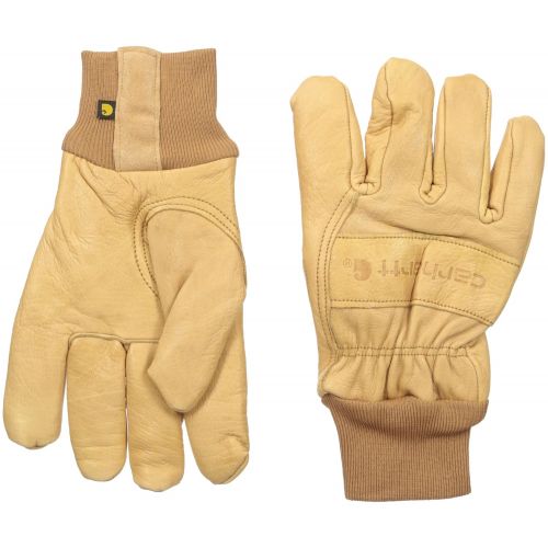  Carhartt Mens Insulated Leather Gunn Cut (Knit Cuff)