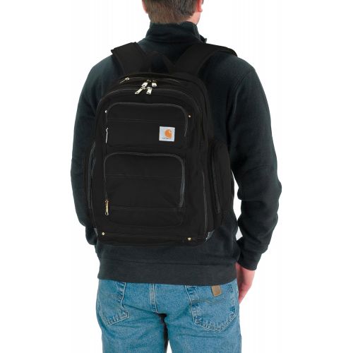  Carhartt Legacy Deluxe Work Backpack with 17-Inch Laptop Compartment, Black