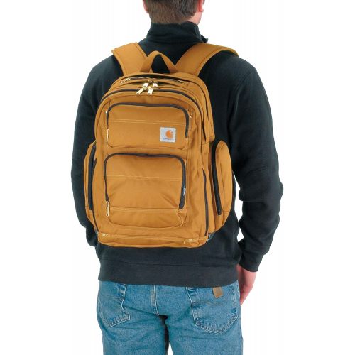  Carhartt Legacy Deluxe Work Backpack with 17-Inch Laptop Compartment, Black