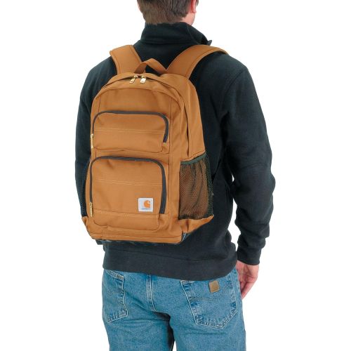  Carhartt Legacy Standard Work Backpack with Padded Laptop Sleeve and Tablet Storage, Carhartt Brown