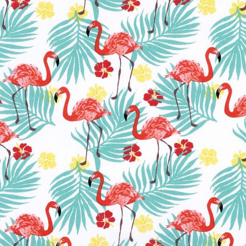  Caribbean Cackleberry Home Tropical Flamingo Bedskirt 16 Inch Drop, Queen (60 x 80 Inches)
