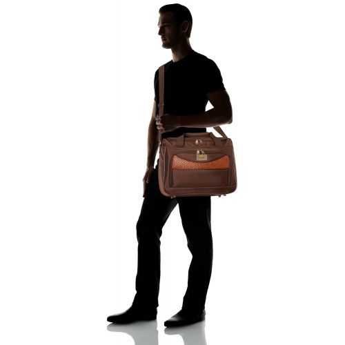  Caribbean Joe 16 Inch Weekend Gadget Bag, Chocolate Brown, One Size