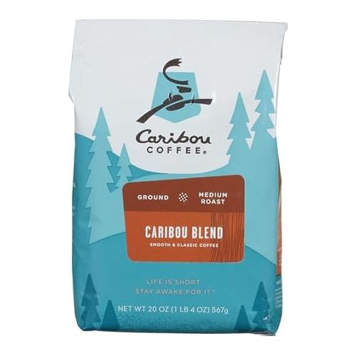  Caribou Coffee, Medium Roast Ground Coffee - Caribou Blend 20 Ounce Bag