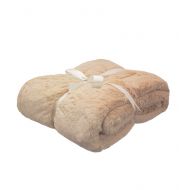 Cariloha Ultra Plush Bamboo Throw Blanket Allergy Resistant - Ideal for Year Round Use (Oatmeal)