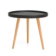Carl Artbay stool Round Coffee Table, Coffee Table, Shelf, Side Table (Color : Black)