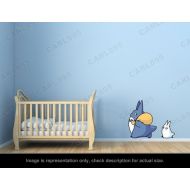 Carl895 Totoro Inspired - Totoro Chu / Totoro Chibi Wall Art Applique Stickers