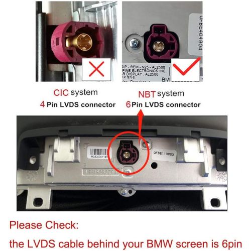  [아마존베스트]Carlinkit Wireless Carplay Retrofit kitt for BMW 1 2 3 4 5 6 7 Series NBT System 2014-2016, Support iOS 13-14, AirPlay, Multi-Window Screen, Rear View, Wireless Carplay Box, Wired