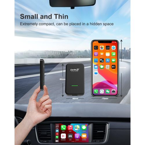  [아마존베스트]Carlinkit 2.0 Wireless CarPlay Dongle Activator U2W(Type C Design) for Factory Wired CarPlay Cars, Wireless CarPlay Adapter for Audi/Volkswagen/Volvo with Original CarPlay