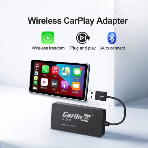  [아마존베스트]Wireless CarPlay Adapter U2W Carlinkit 2.0 Wireless CarPlay Dongle for Audi/Volkswagen/Volvo with Original CarPlay, for Factory Wired Carplay Cars, Supports iOS 14, Convert Wired t